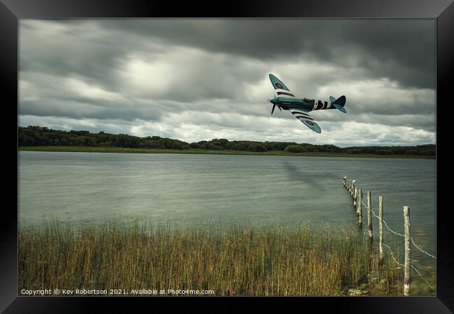 Low level fly past Framed Print by Kev Robertson