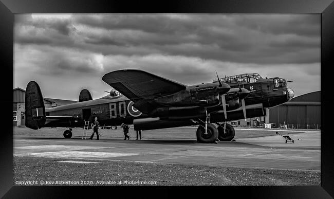 Avro Lancaster - PA474 Framed Print by Kev Robertson