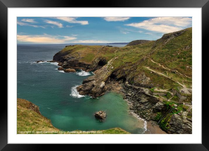 Majestic Barras Nose Headland Framed Mounted Print by Janet Carmichael