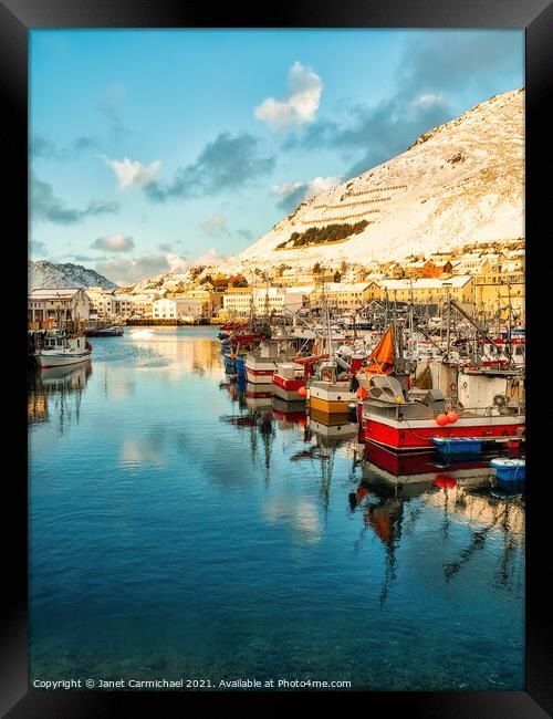 Arctic Golden Hour Framed Print by Janet Carmichael