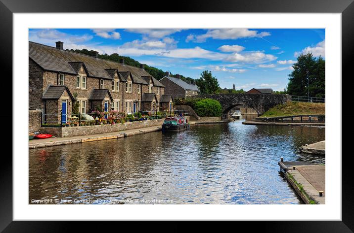 Serenity in Brecon Basin Framed Mounted Print by Janet Carmichael
