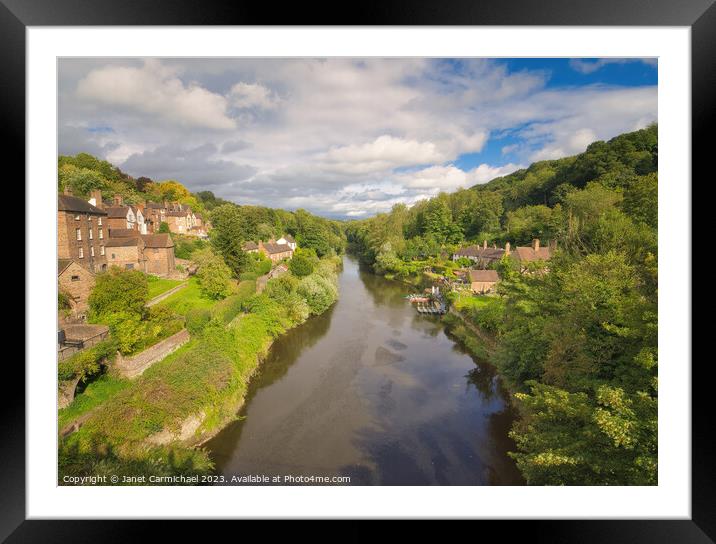 River Severn Gorge from Ironbridge Framed Mounted Print by Janet Carmichael