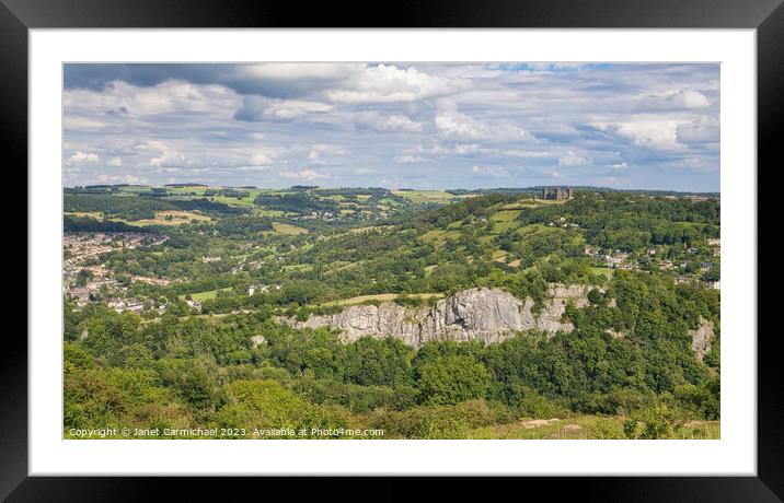 High Tor - Derbyshire Dales Framed Mounted Print by Janet Carmichael