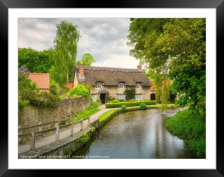 Thornton le Dale Framed Mounted Print by Janet Carmichael