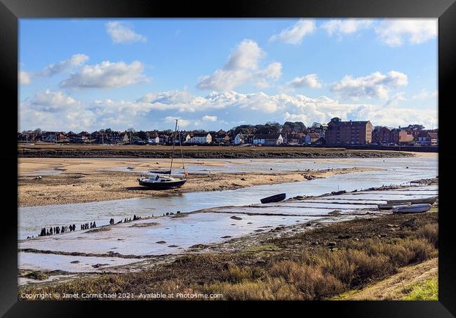 Wells Next The Sea Framed Print by Janet Carmichael