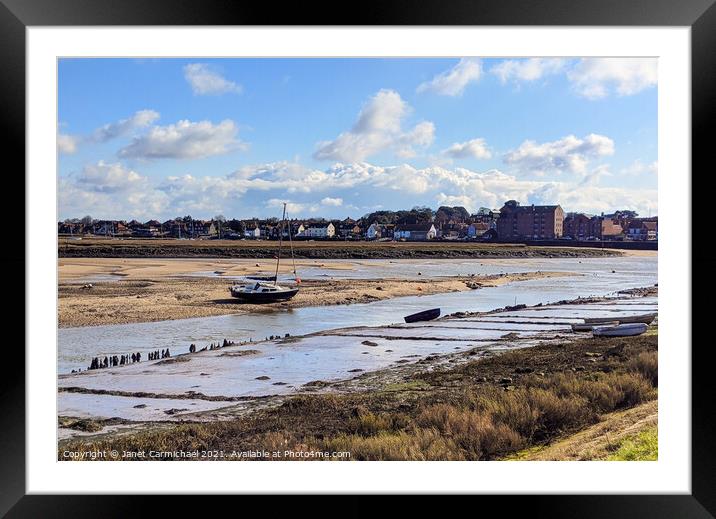 Wells Next The Sea Framed Mounted Print by Janet Carmichael