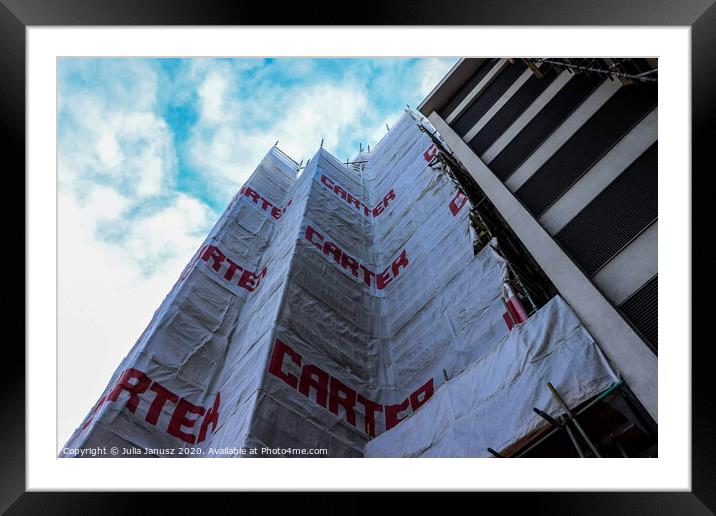 Building from below  Framed Mounted Print by Julia Janusz