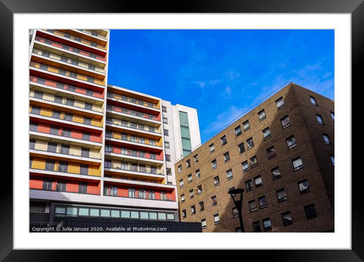 Colourful buildings  Framed Mounted Print by Julia Janusz