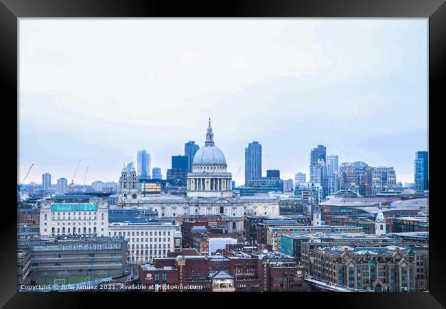 Beautiful St. Paul’s cathedral  Framed Print by Julia Janusz