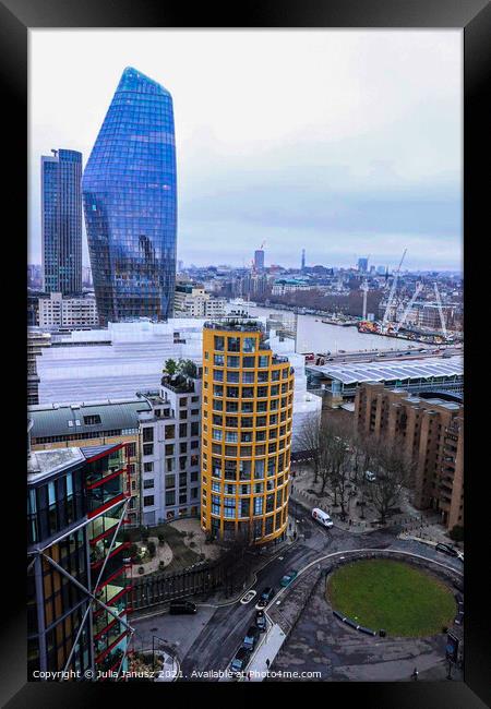 Tate modern views  Framed Print by Julia Janusz