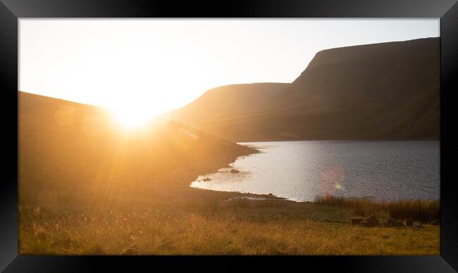 sunrise over the Brecon Beacons  Framed Print by Ollie Hully