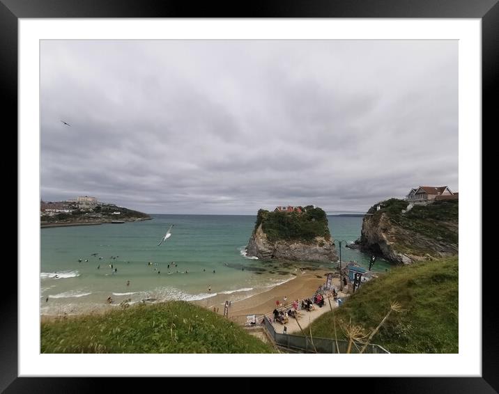 Newquay Beach  Framed Mounted Print by Ollie Hully