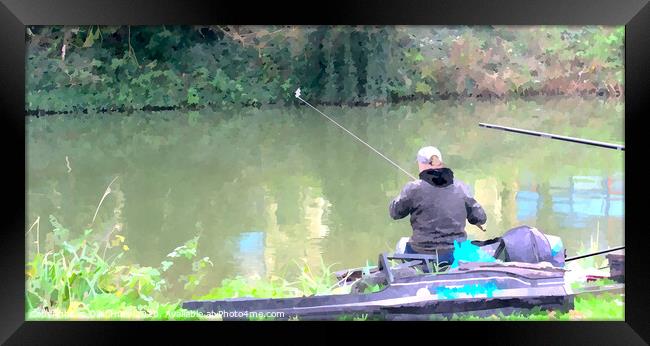 Fishing the Avon  Framed Print by Ollie Hully