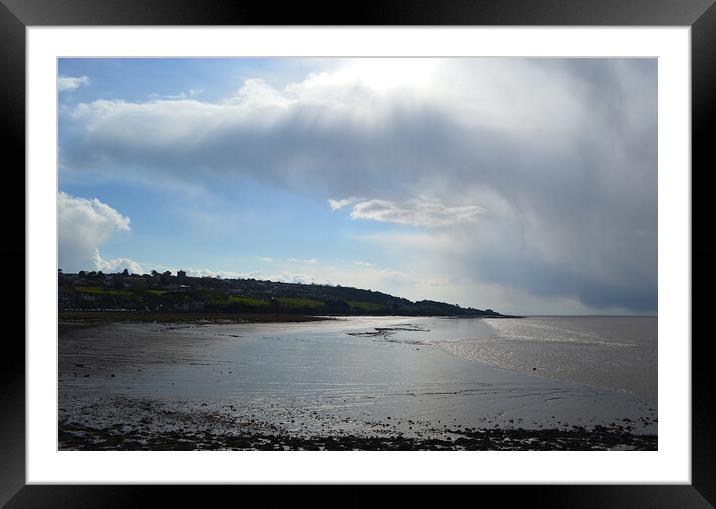 View from battery point of Portished somerset Framed Mounted Print by Ollie Hully