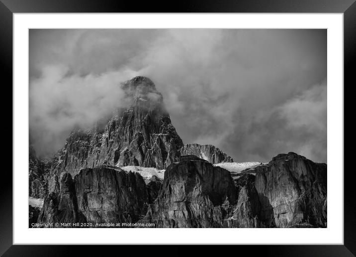 Wispy Castle Mountain Framed Mounted Print by Matt Hill