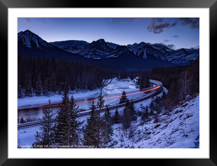 Freight Train Passing  Framed Mounted Print by Matt Hill