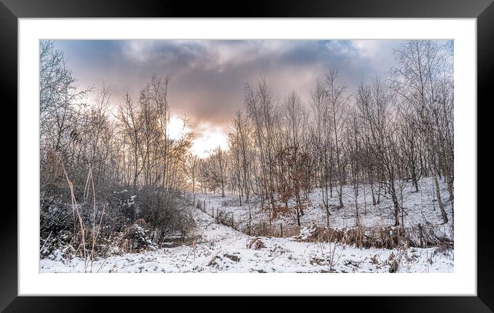 Winters Day Framed Mounted Print by Jason Atack