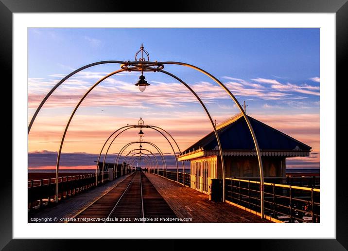 Southport Pier Framed Mounted Print by Kristine Didzule