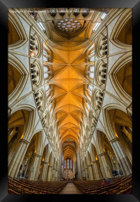 Truro Cathedral Framed Print by Paul Richards