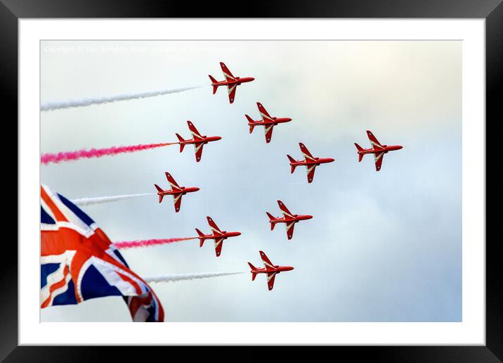 The Red Arrows Framed Mounted Print by Paul Richards