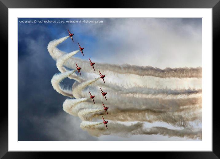 The Red Arrows Framed Mounted Print by Paul Richards