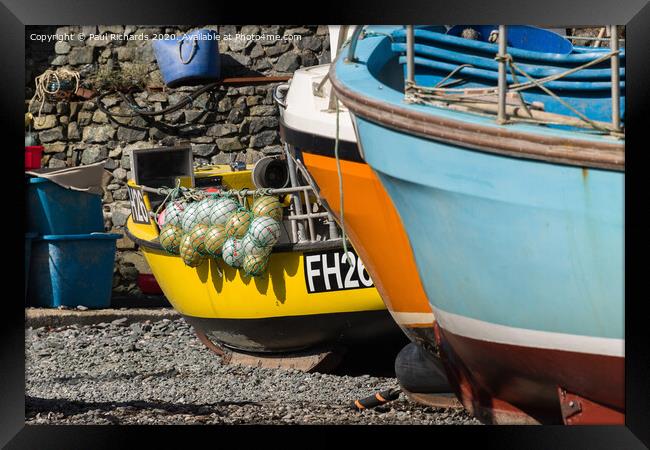 Cadgwith fishing village, in Cornwall Framed Print by Paul Richards