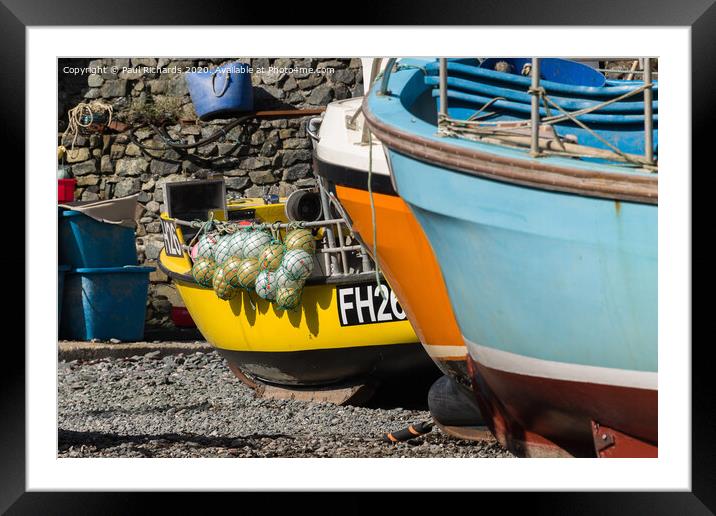 Cadgwith fishing village, in Cornwall Framed Mounted Print by Paul Richards