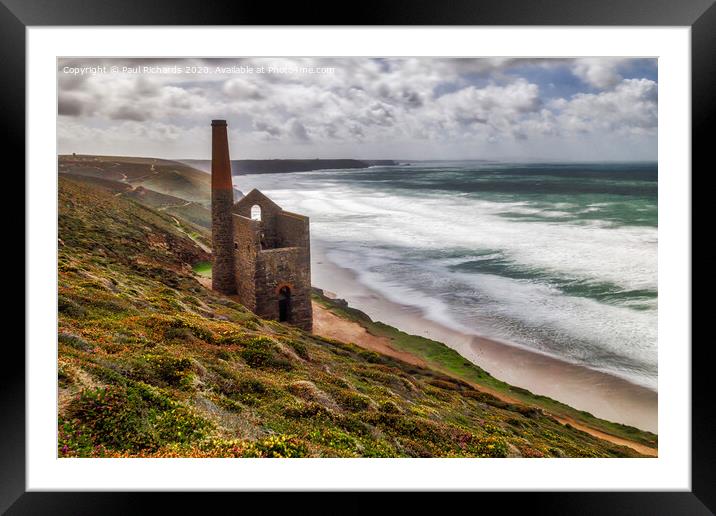 Wheal Coates, St Agnes Framed Mounted Print by Paul Richards