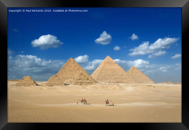 The Pyramids Framed Print by Paul Richards