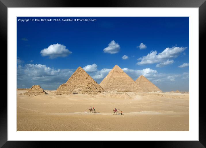 The Pyramids Framed Mounted Print by Paul Richards
