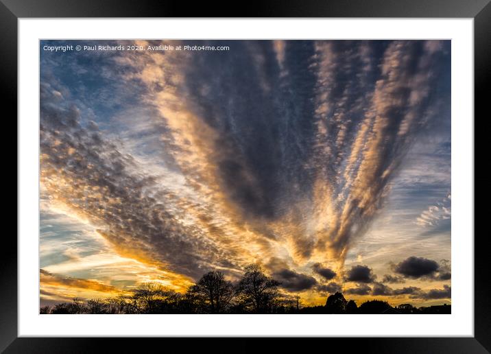 Sunset over Truro Framed Mounted Print by Paul Richards
