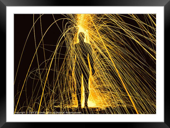 Lighting up the Gormley Framed Mounted Print by Clare Edmonds