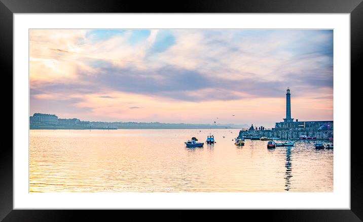 Margate harbour Framed Mounted Print by Clare Edmonds