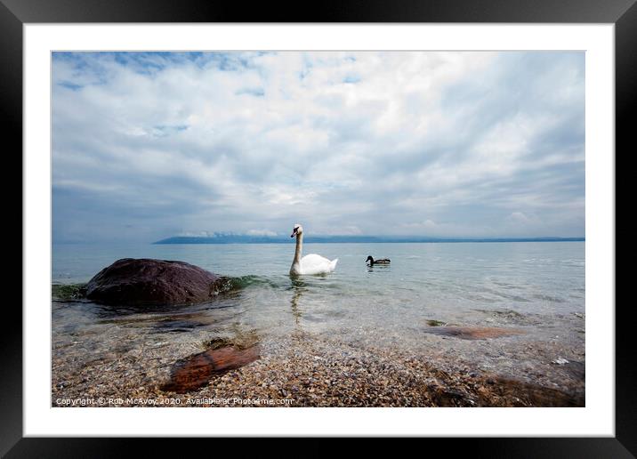 Lake Garda Italy Framed Mounted Print by Rob McAvoy