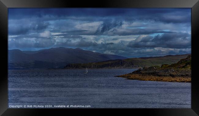 Sail Away Framed Print by Rob McAvoy