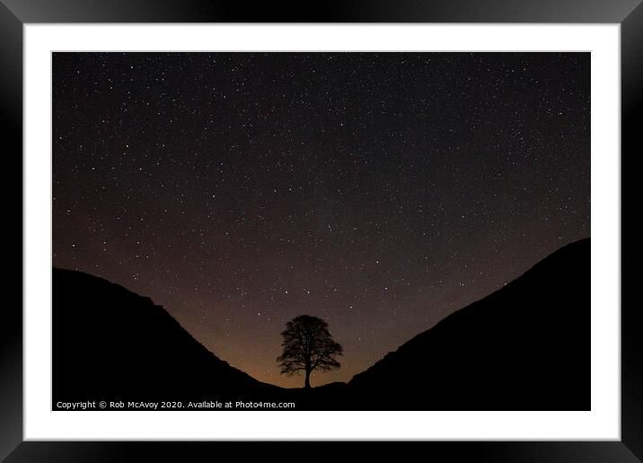 Starry Starry Night Framed Mounted Print by Rob McAvoy