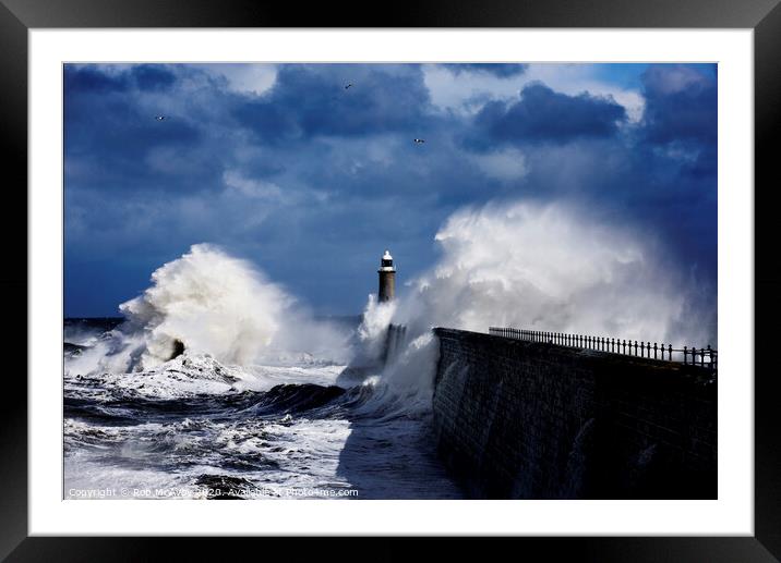 Sea Power Framed Mounted Print by Rob McAvoy