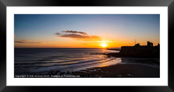 King Edwards Bay Framed Mounted Print by Rob McAvoy