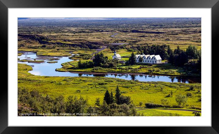 Iceland in the Summer Framed Mounted Print by Lee Kokle