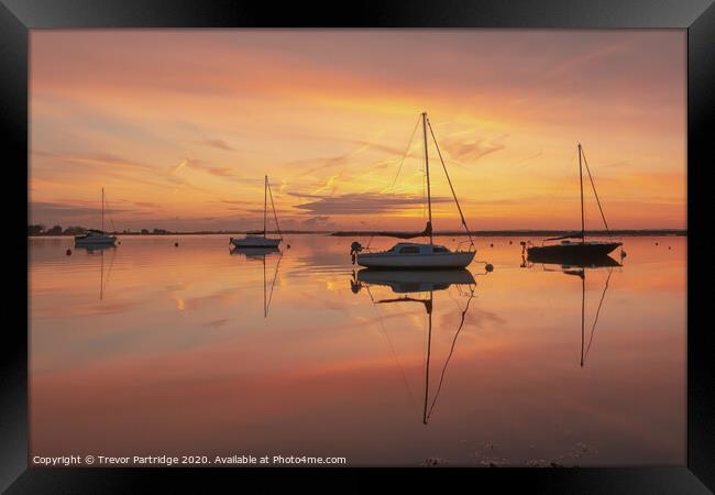 Tranquil Dawn Framed Print by Trevor Partridge
