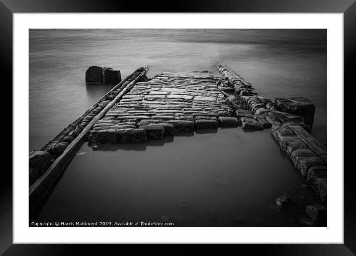 Wrecked Slipway Framed Mounted Print by Harris Maidment