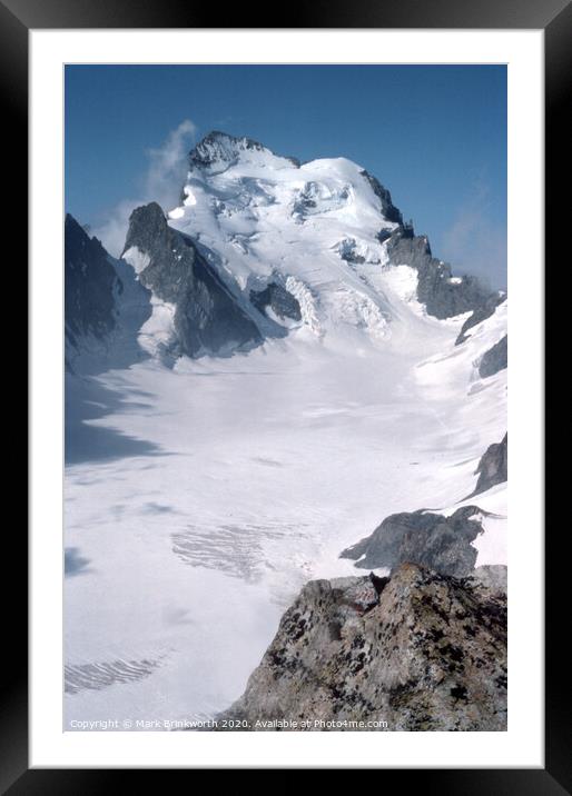 Barre Des Ecrins  Framed Mounted Print by Mark Brinkworth