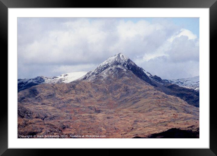 Cnicht mountain Framed Mounted Print by Mark Brinkworth