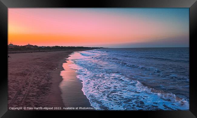 Mablethorpe Beach Sunset  Framed Print by Tom Hartfil-Allgood