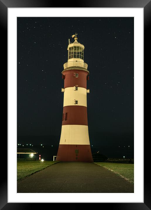 Smeaton's Tower Plymouth Hoe Devon Framed Mounted Print by Gareth Williams