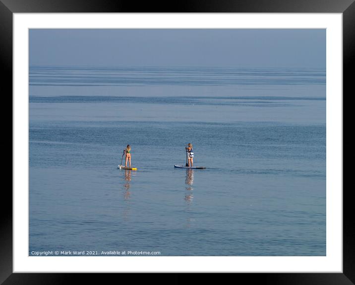 Paddle Board Glamour Framed Mounted Print by Mark Ward