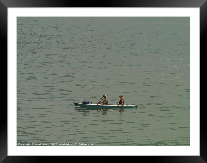 Double Kayak Seaside Trip.  Framed Mounted Print by Mark Ward