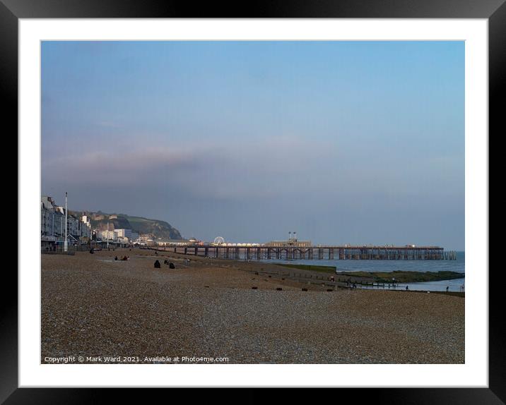 Hastings Pier from St Leonards. Framed Mounted Print by Mark Ward