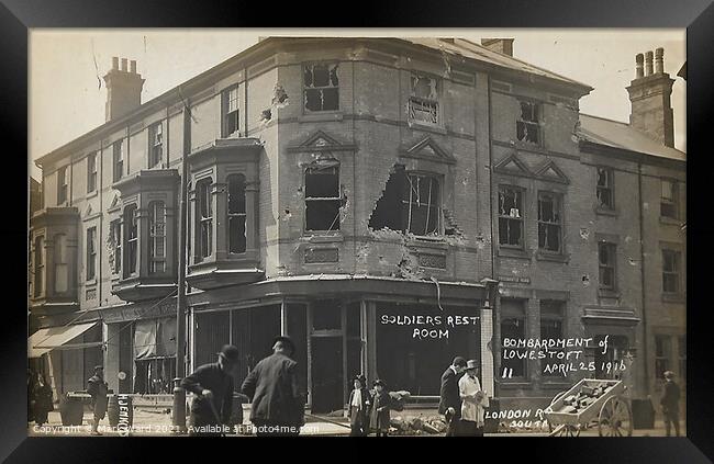 Lowestoft in the First World War Framed Print by Mark Ward