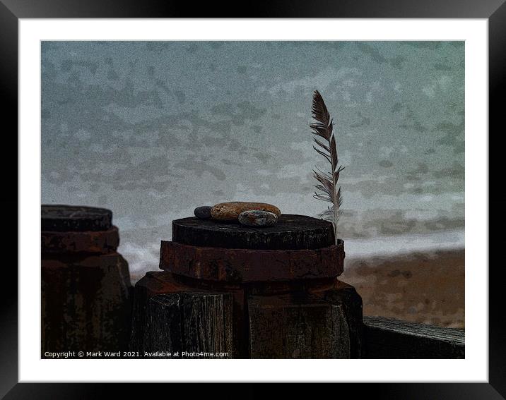 Seaside Idle Musings Framed Mounted Print by Mark Ward